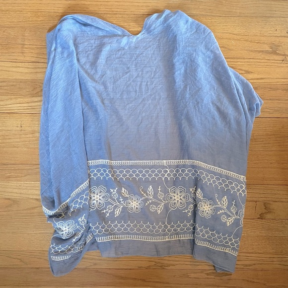 Gusu Blue Ruana - Picture 2 of 3